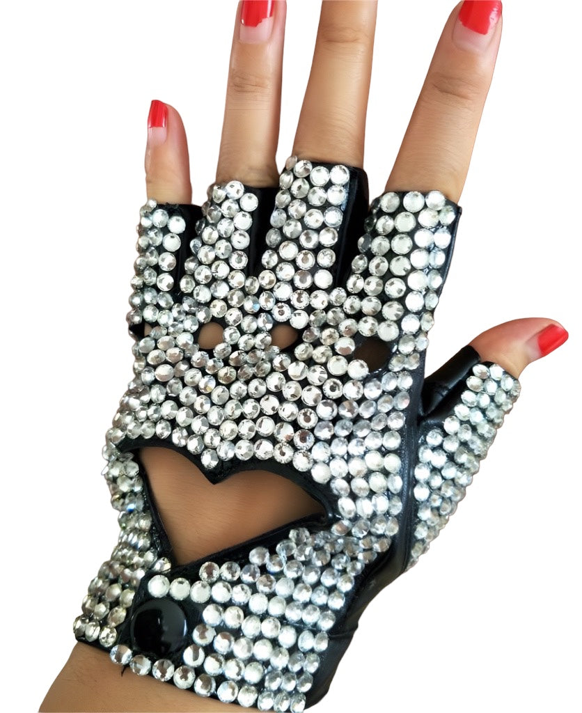 Rhinestone Gloves
