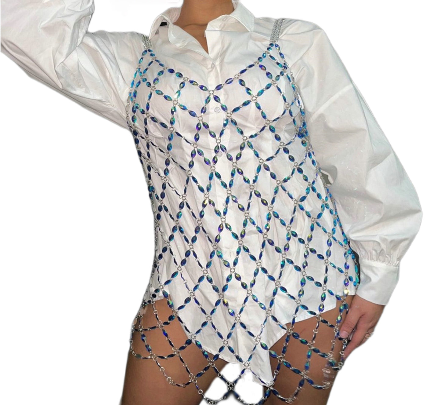 Metal Crystal Dress