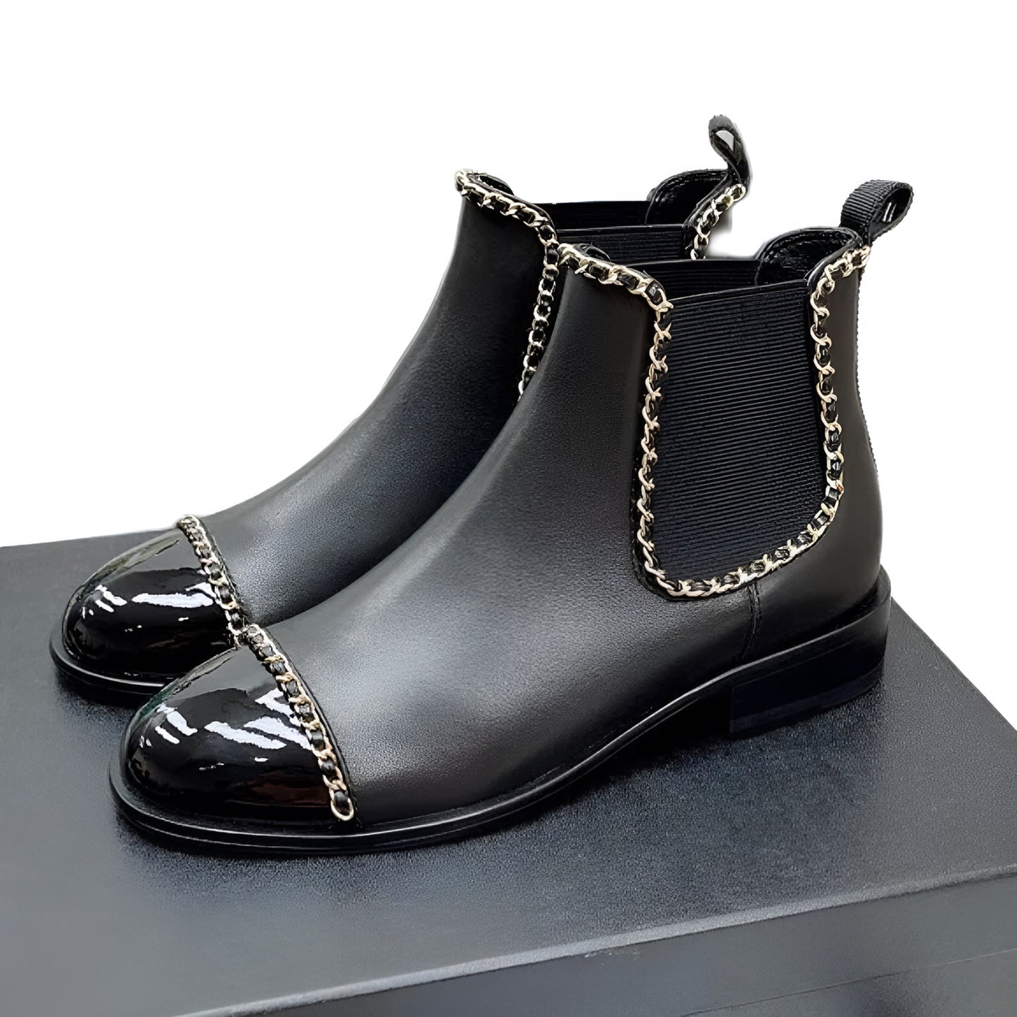 Classic Chain Ankle Boots