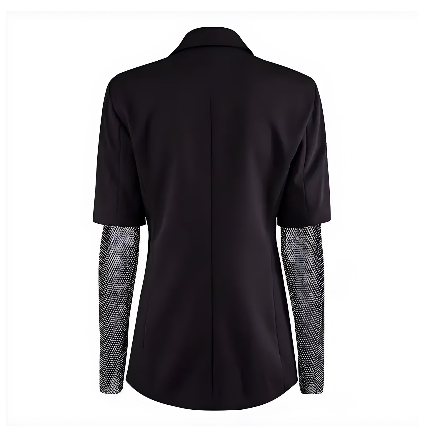 Glittery Sleeves Blazer