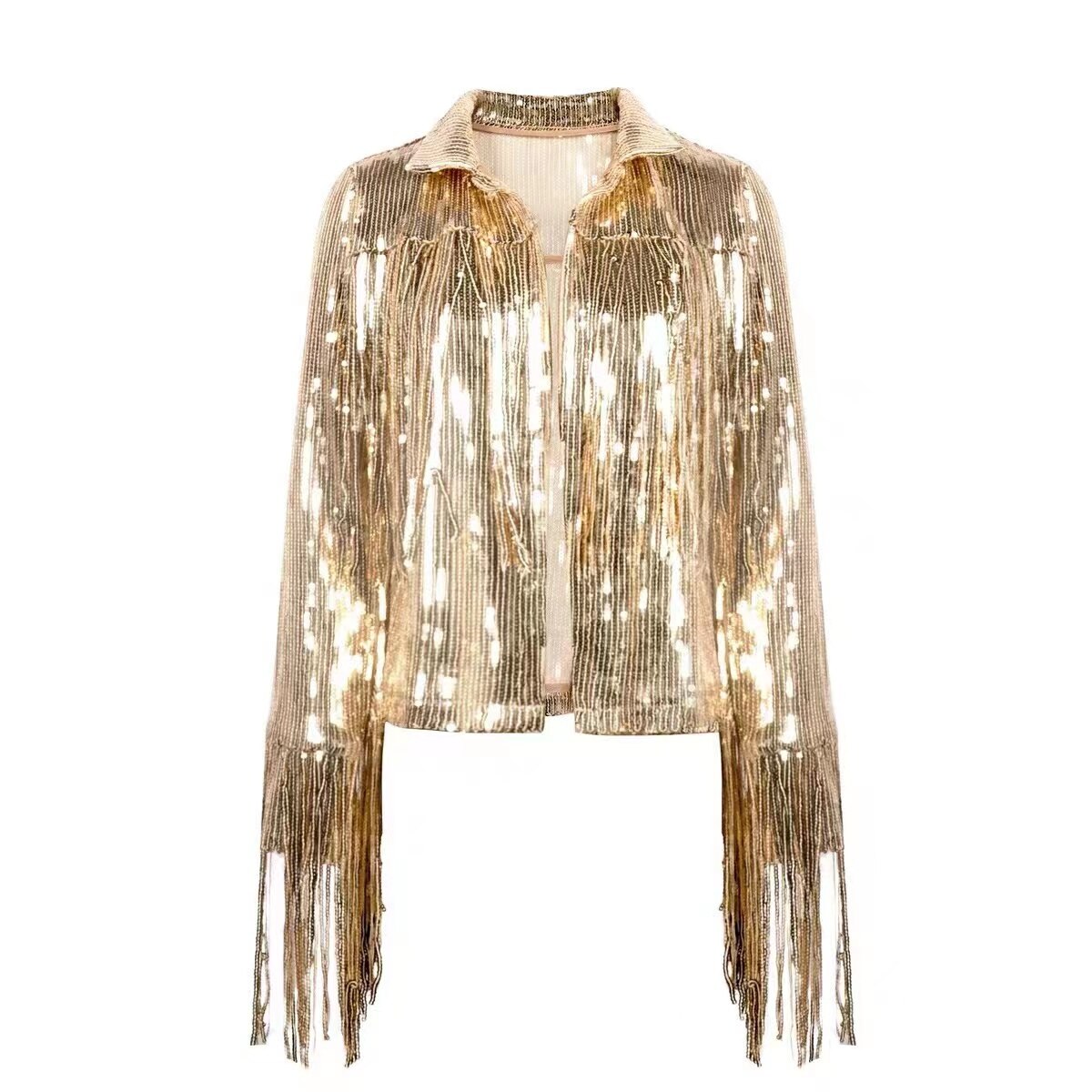Fringed Metallic Jacket