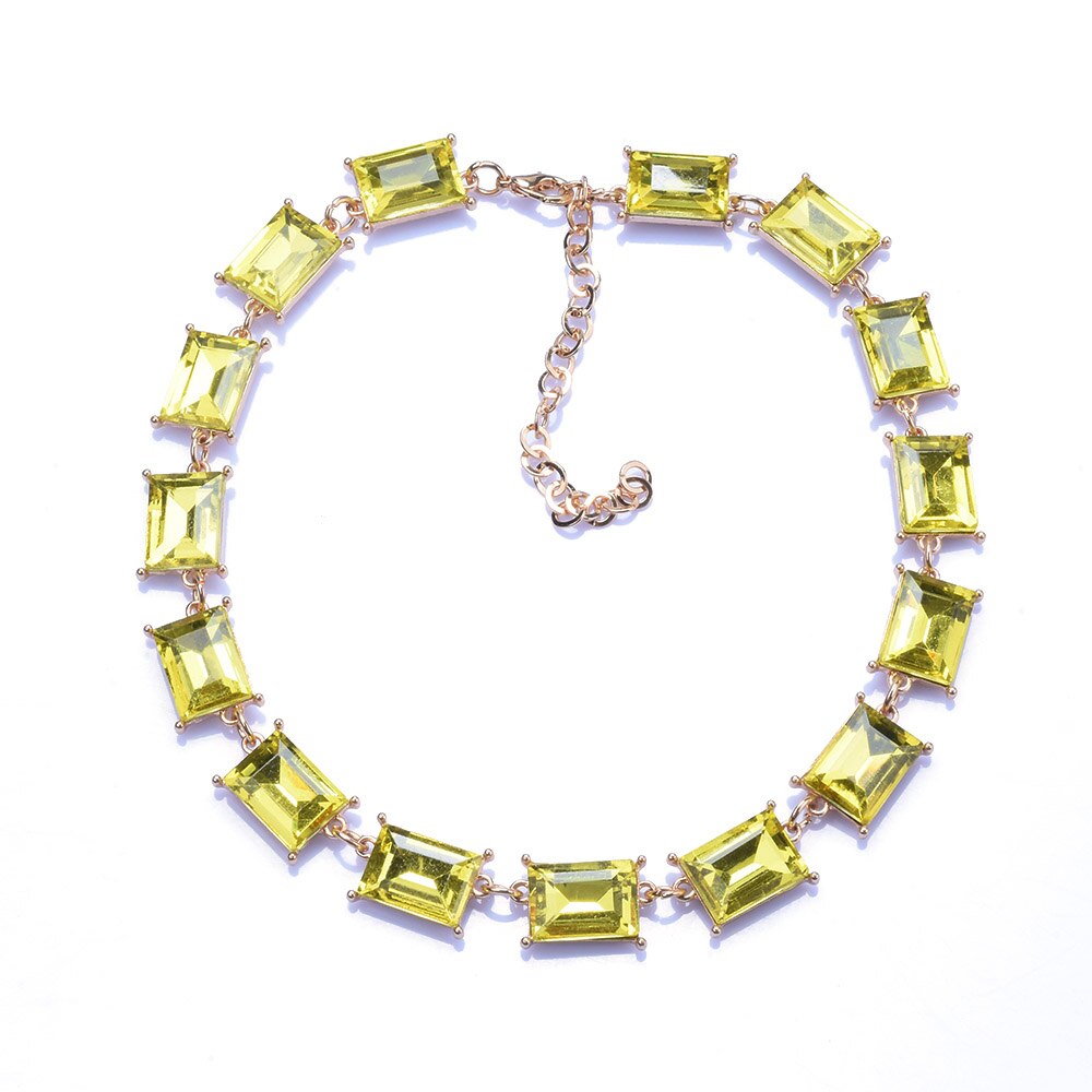 Rhinestone Bracelet Necklace Set
