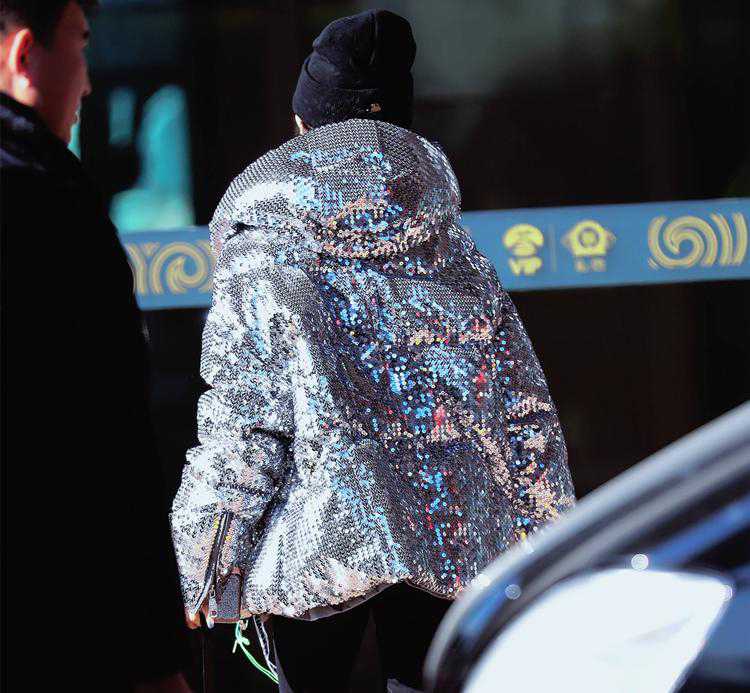 Glitter Hooded Jacket