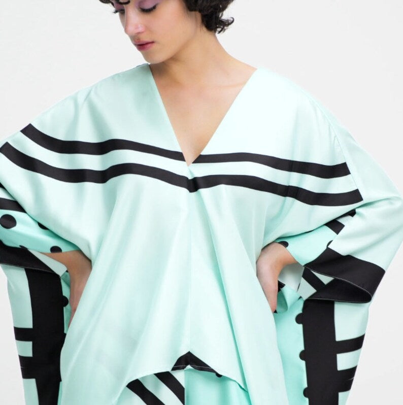 Polka Dot Kaftan Co-Ord Set