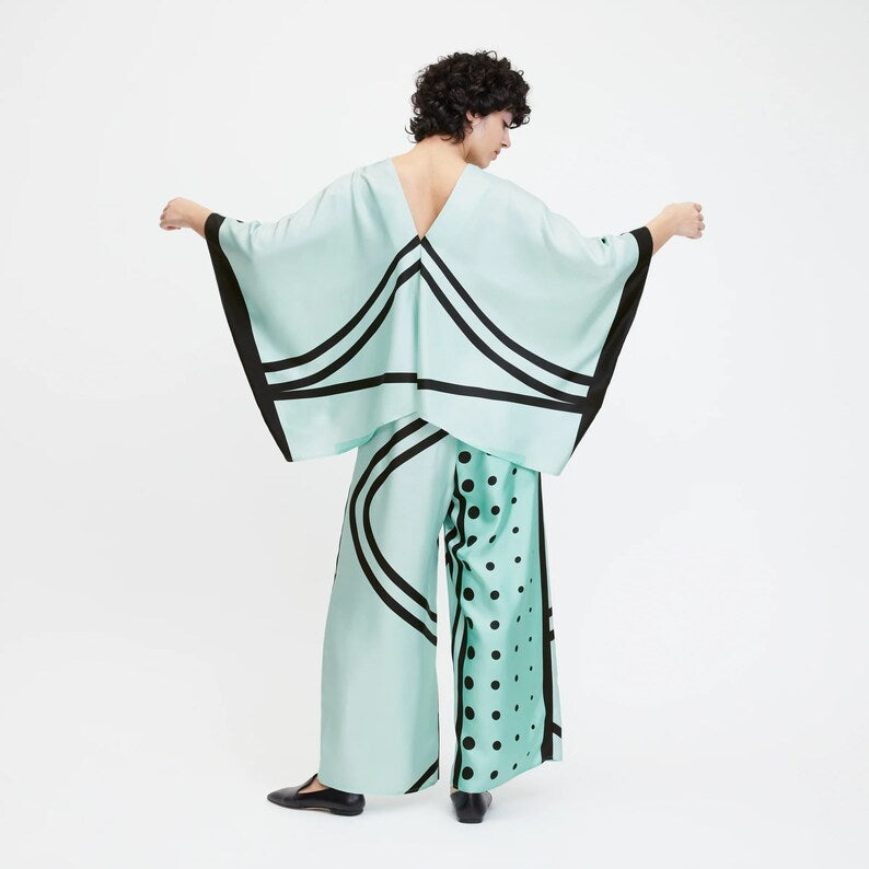 Polka Dot Kaftan Co-Ord Set