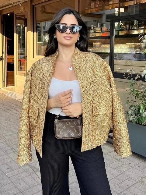 Gold Sequin Jacket