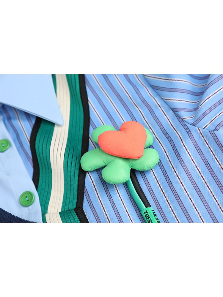 Two Pieces Striped Shirt