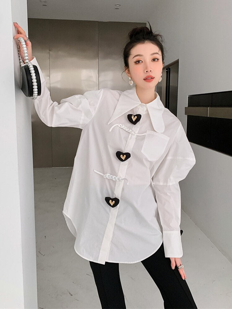 Heart Buttons Shirt