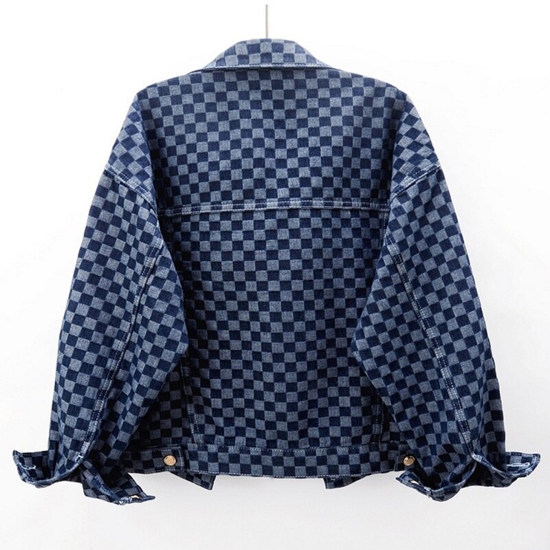 Plaid Denim Jacket