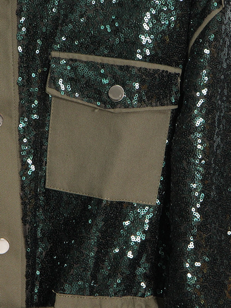 Long Sequins Jacket
