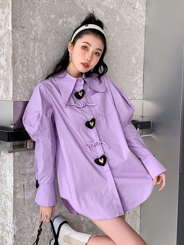 Heart Buttons Shirt