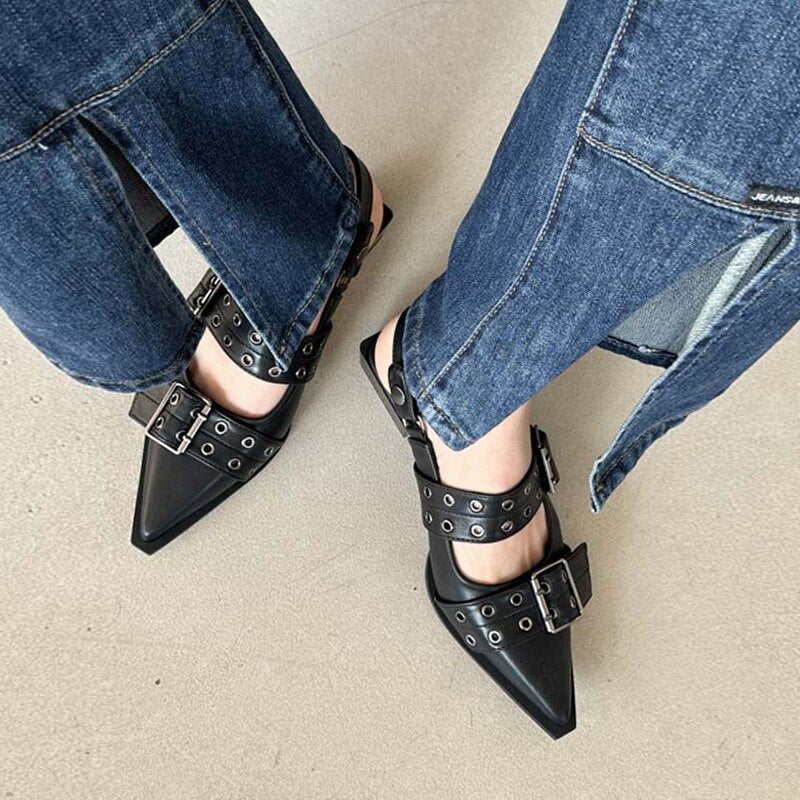 Double-Buckle Sandal