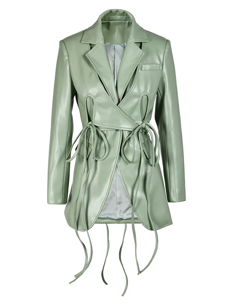Cross Lace Up Jacket