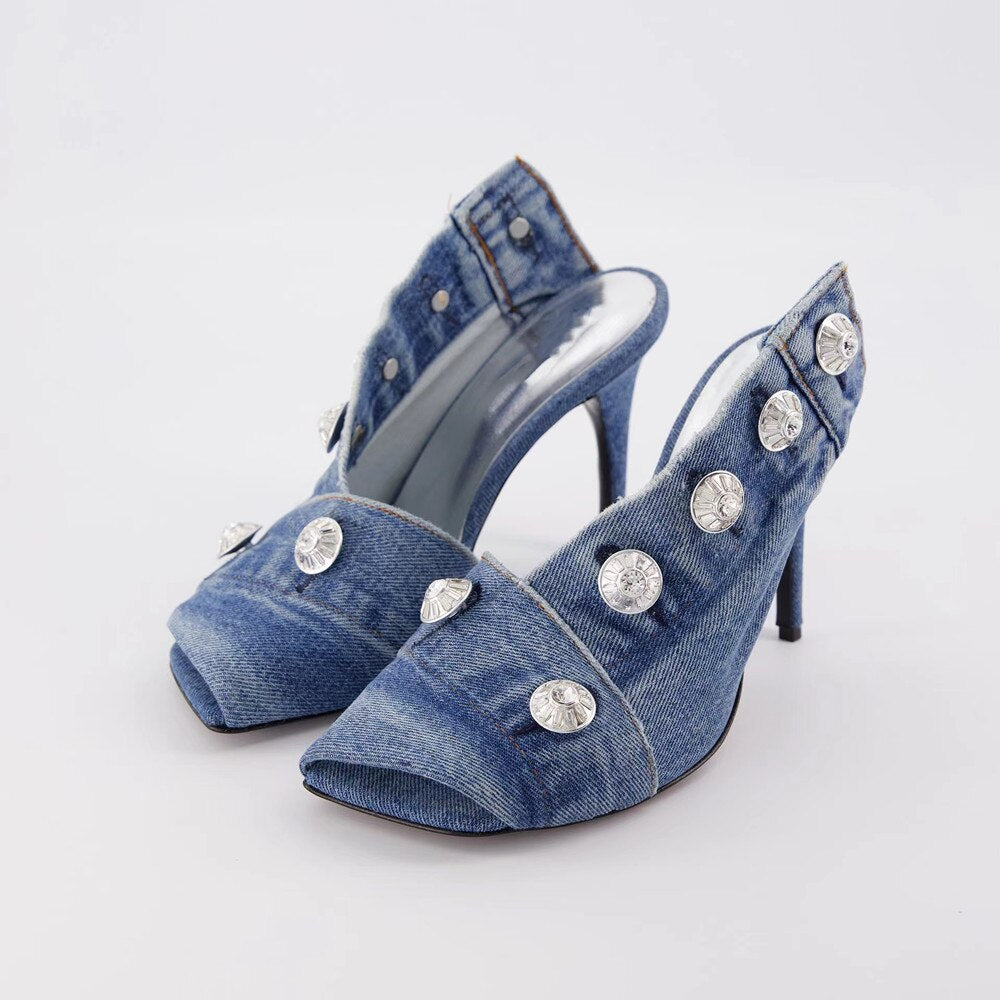 Denim Heels