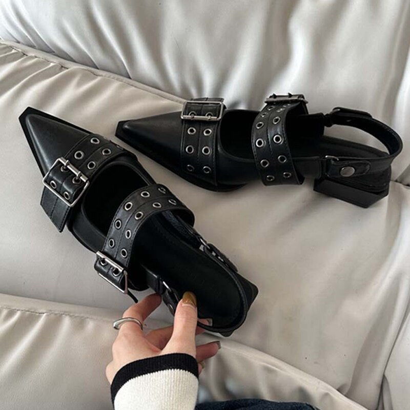 Double-Buckle Sandal