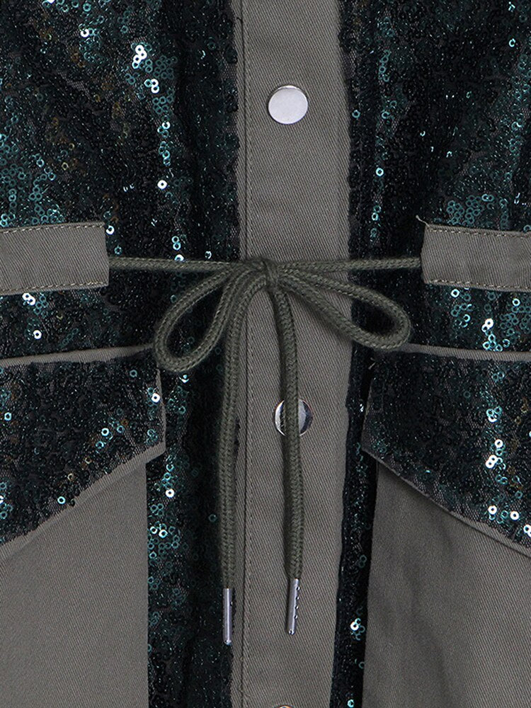 Long Sequins Jacket