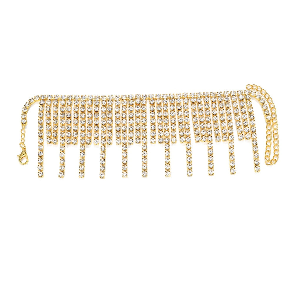Rhinestone Ankles Foot Chain