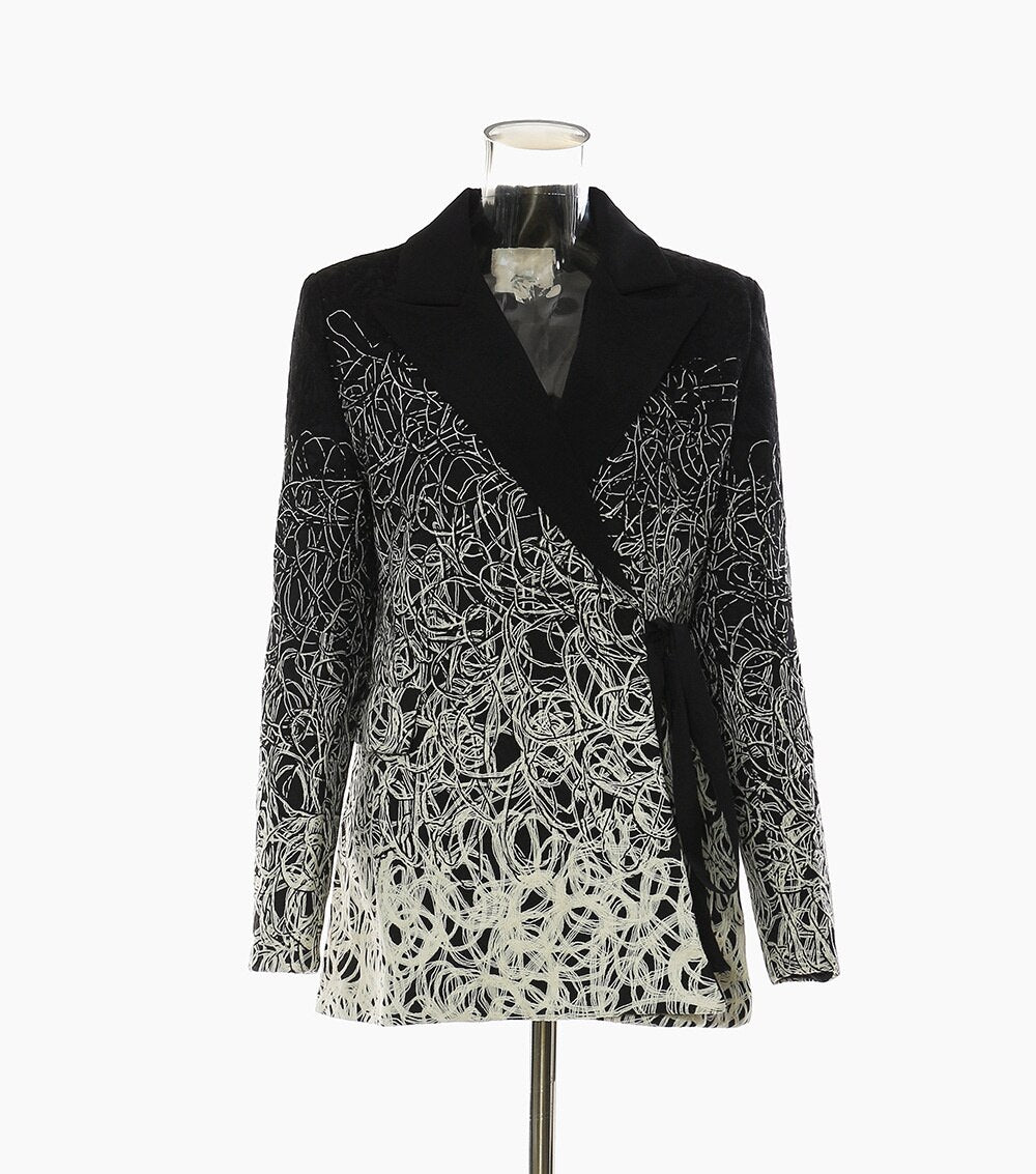 Notched Collar Blazer