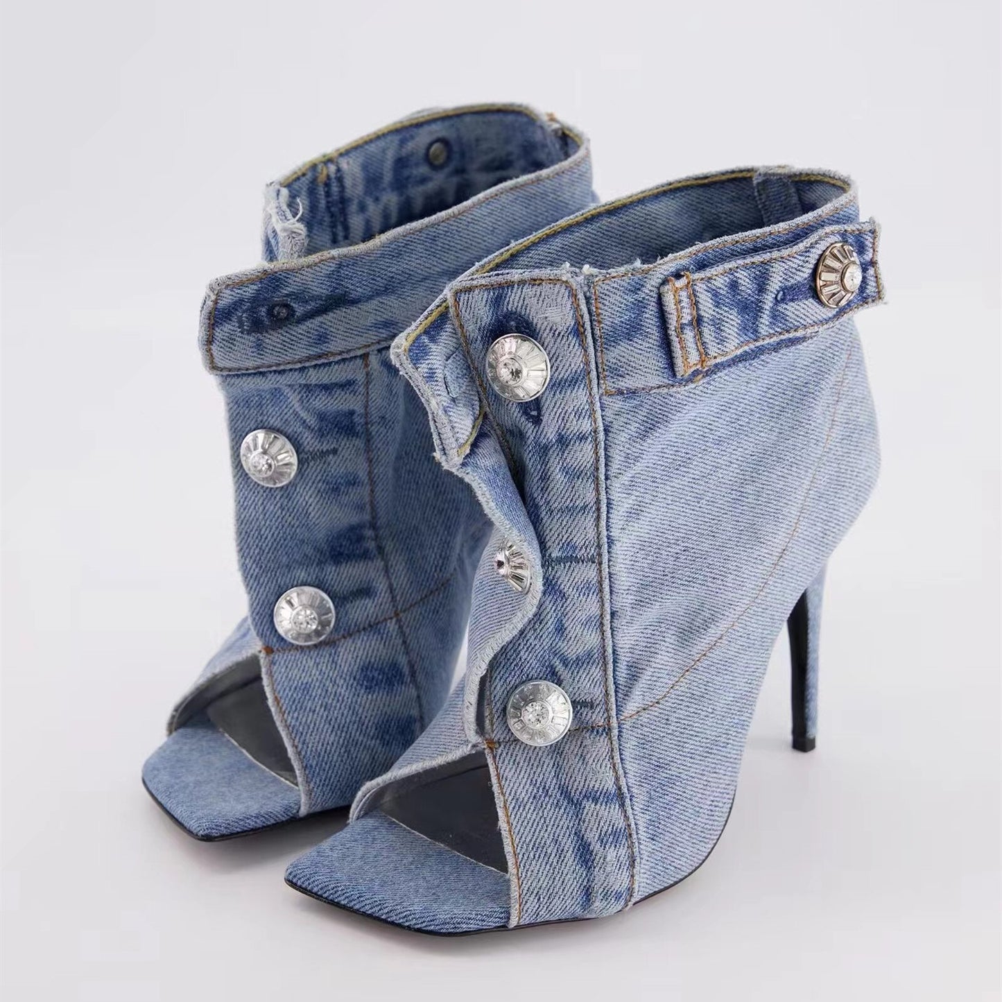 Denim Heels