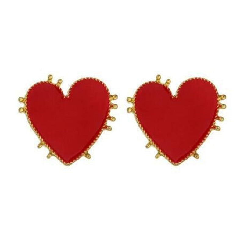 Heart Stud Earrings