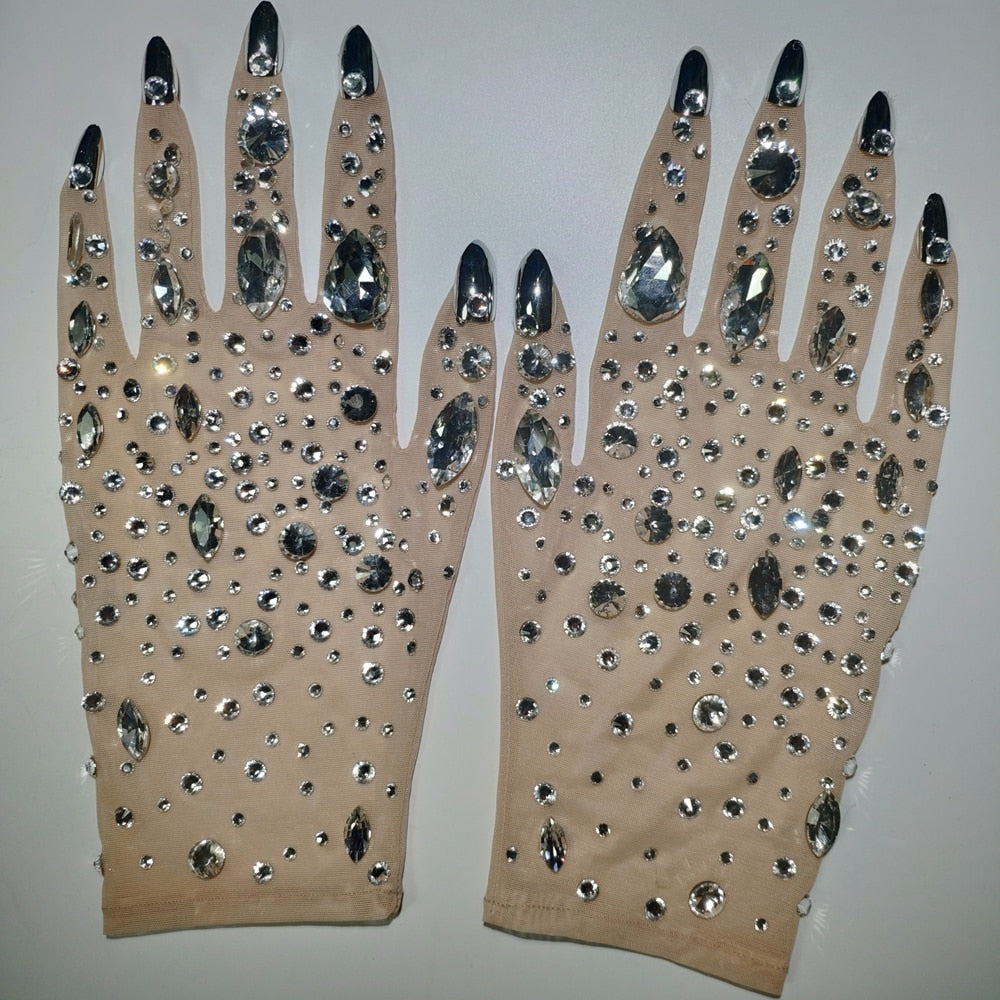 Stretch Sparkly Gloves