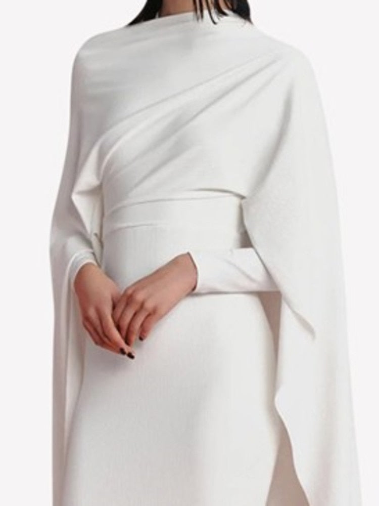 Shawl Long Sleeve Dress