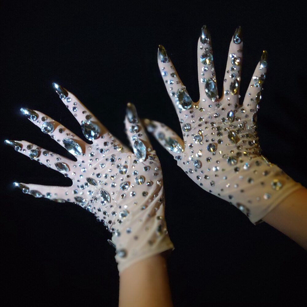 Stretch Sparkly Gloves