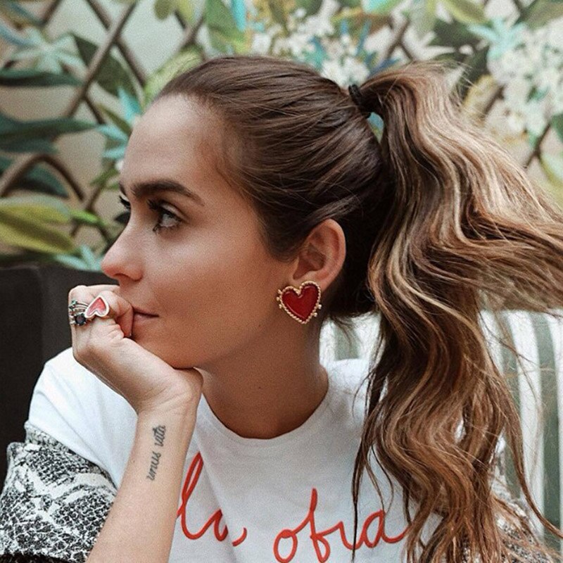 Heart Stud Earrings