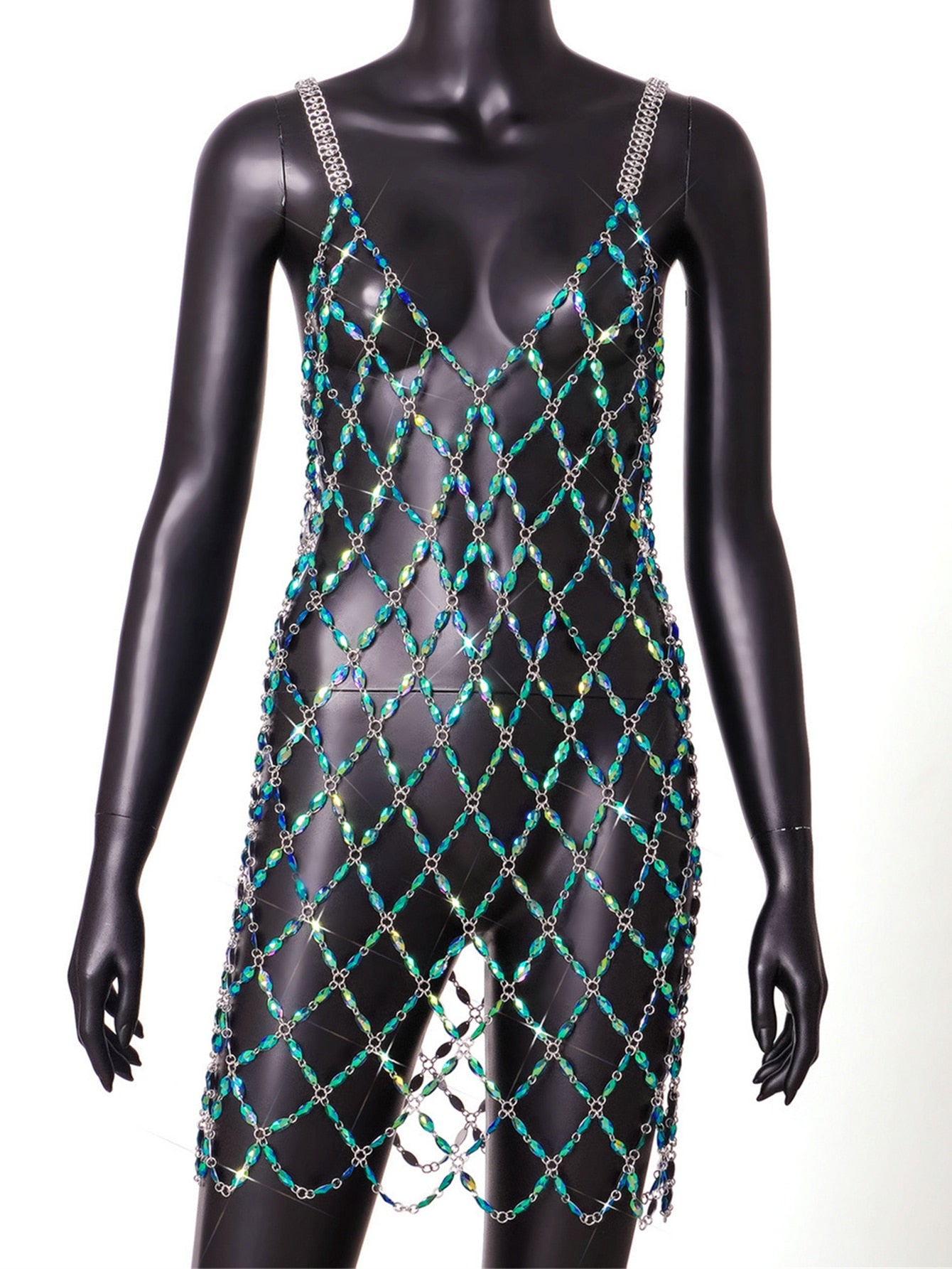 Metal Crystal Dress