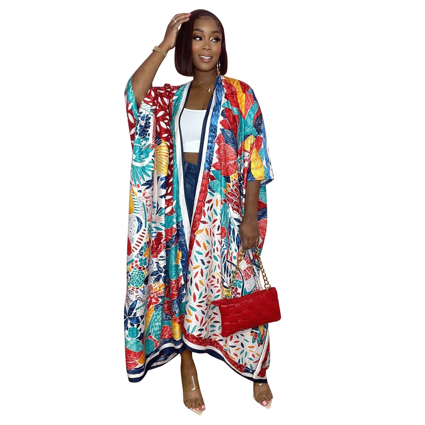 Printed Bohemian Kimono