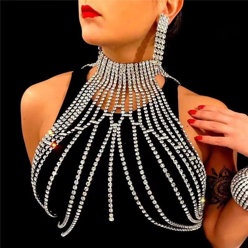 Crystal Chest Chain