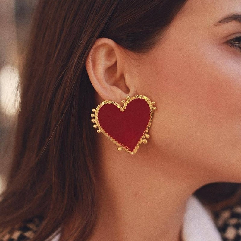 Heart Stud Earrings