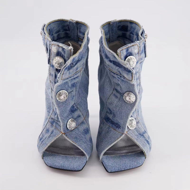 Denim Heels