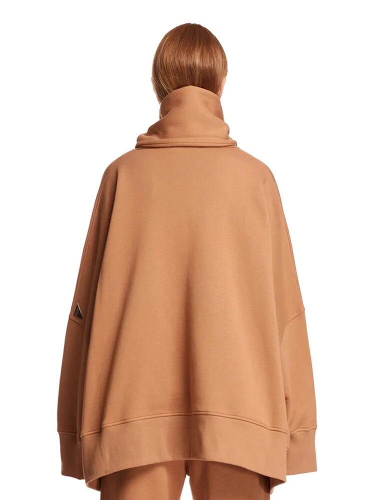 Scarf Collar Sweatshirt