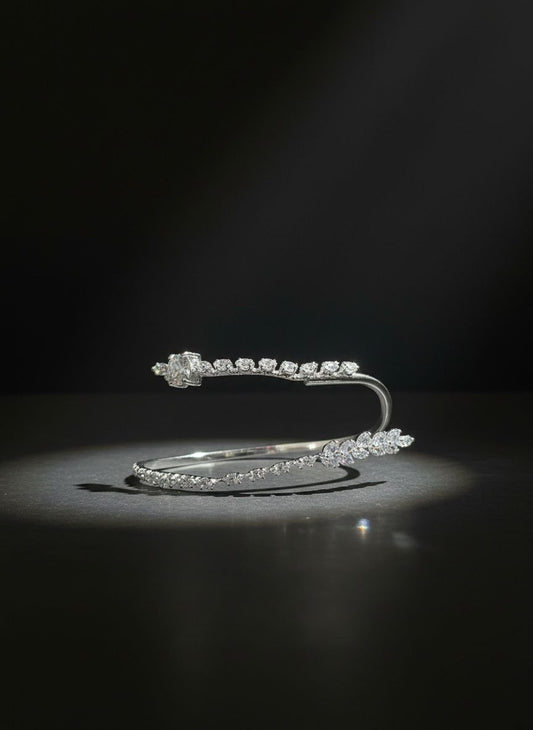 Crystal-2  Bracelet Cuff